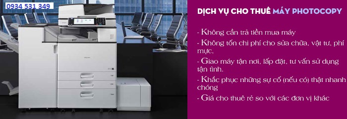 CHO THUÊ MÁY PHOTOCOPY TẠI CỤM CÔNG NGHIỆP ĐA PHƯỚC