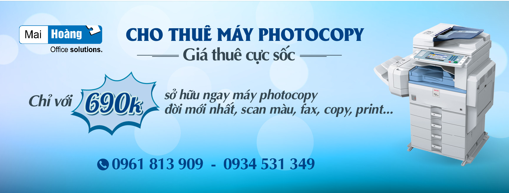 CHO THUÊ MÁY PHOTOCOPY TẠI CỤM CÔNG NGHIỆP ĐA PHƯỚC