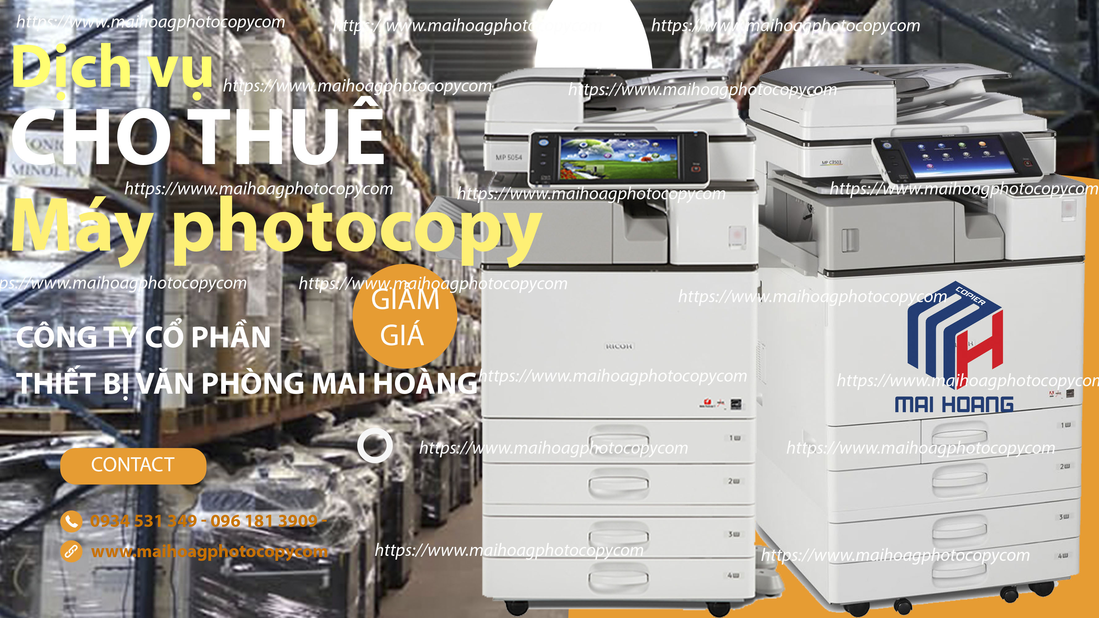 Cho Thuê Máy Photocopy Ricoh MP 5055SP
