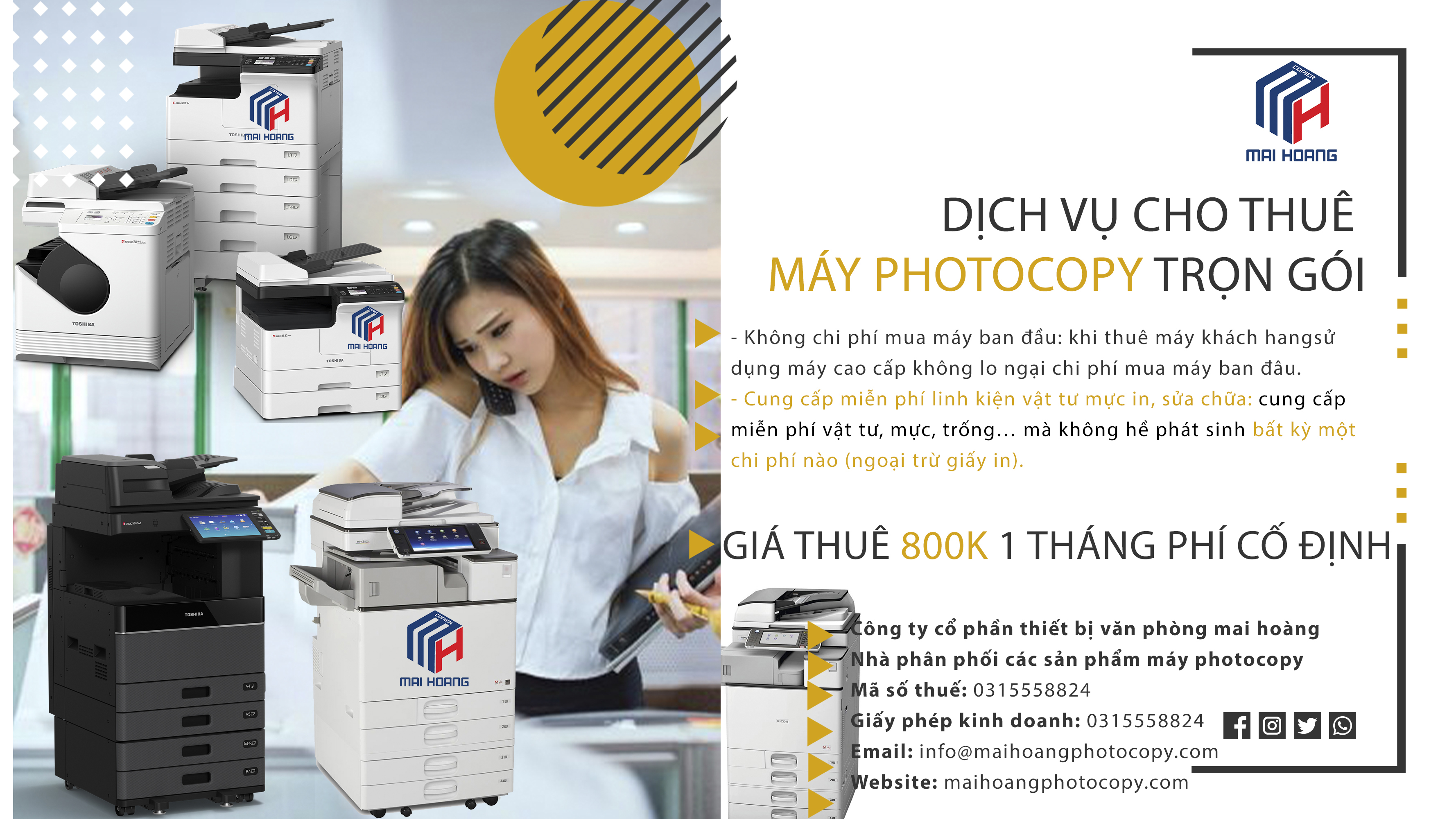 Cho Thuê Máy Photocopy Ricoh MP 6055SP