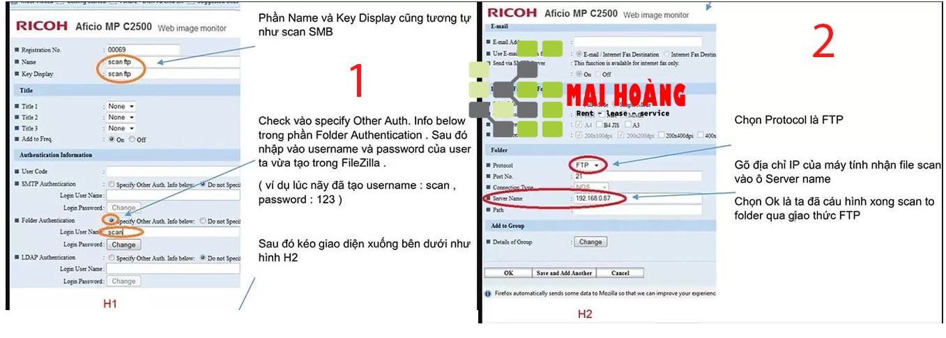 Hướng dẫn thiết lập Scan Folder với giao thức FTP bằng phần mềm FileZilla Hướng dẫn thiết lập Scan Folder với giao thức FTP bằng phần mềm FileZilla