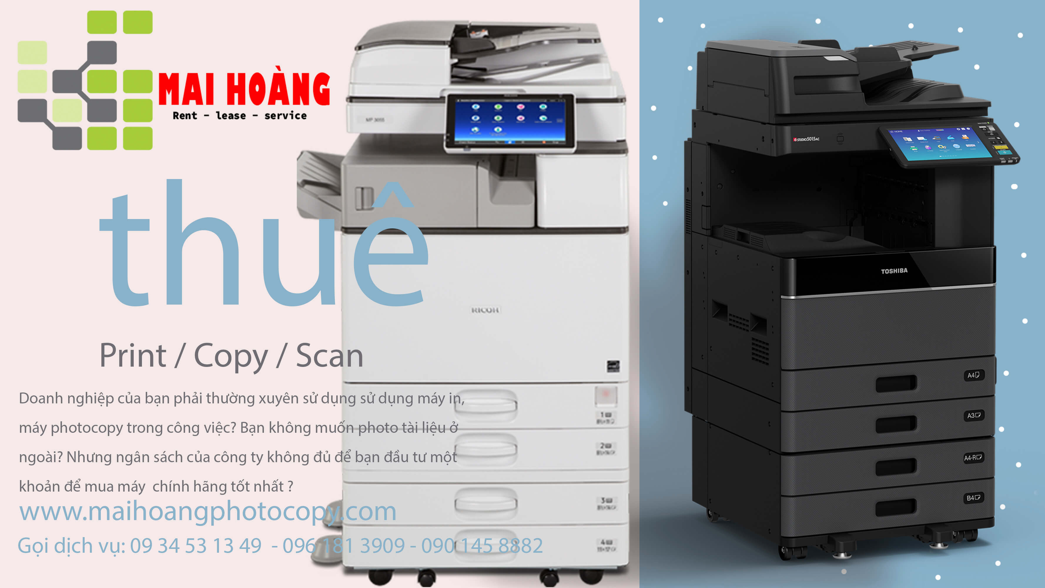 Dịch vụ Cho thuê máy photocopy Ricoh MP 4002/5002