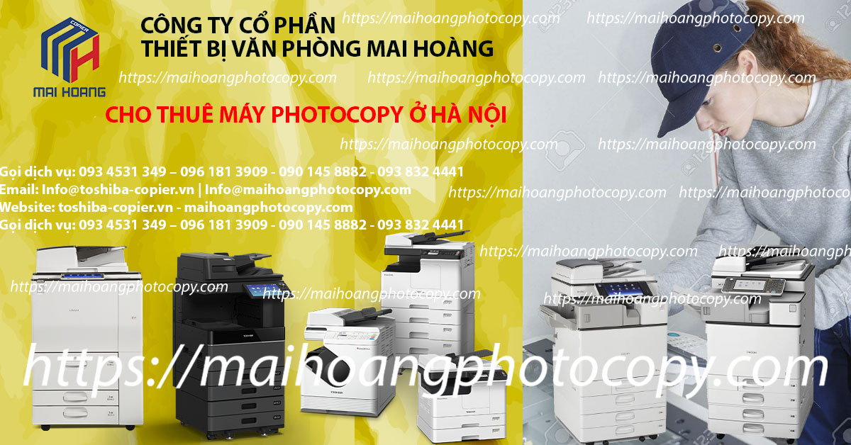 dịch vụ cho thuê máy photocopy tại hà nội Do nhu cầu công việc, bạn cần 1 chiếc máy photocopy để phục vụ công việc. Nhưng chi phí mua 1 chiếc máy mới thì lại mất 1 khoản chi phí khá cao, mà nhu cầu công việc của bạn lại không lớn sẽ dẫn đến lãng phí.