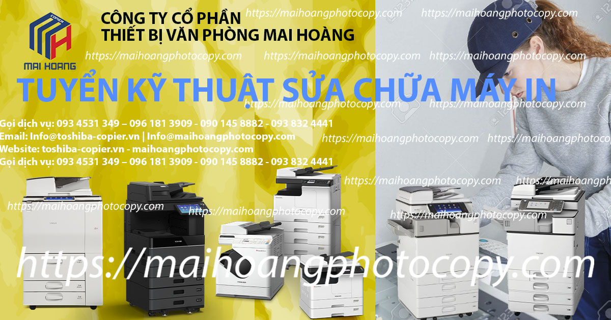 Tuyển Kỹ Thuật Viên Học Việc Sửa Chữa Máy In Lắp đặt, nâng cấp linh kiện. Thi công mạng, ,lắp đặt và cài đặt máy in, máy fax, máy photocopy. + Dịch vụ: Bảo hành - Bảo trì - Sửa chữa máy photocopy, máy in, fax , thiết bị văn phòng, thiết bị mạng…