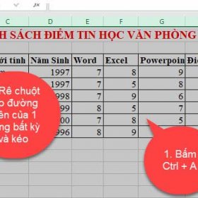 Cách chỉnh độ rộng của cột và dòng trong Microsoft Excel