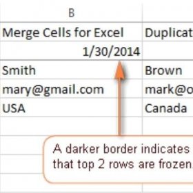 Hướng dẫn nhanh cố định dòng cột trong Microsoft Excel