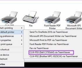 HƯỚNG DẪN IN QUA TEAMVIEWER TRÊN WINDOWS 10