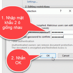 Cách khóa file không cho thực hiện lệnh copy và chỉnh sửa file Word