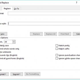 Hướng dẫn các cách để tìm và thay thế từ cụm từ trong Word 2019