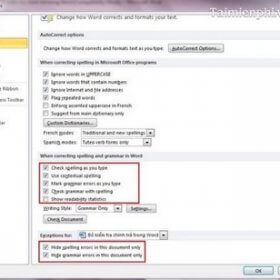 CÁCH TẮT KIỂM TRA CHÍNH TẢ TRONG WINDOWS 10