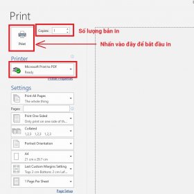 Hướng dẫn cách In tài liệu trong Word