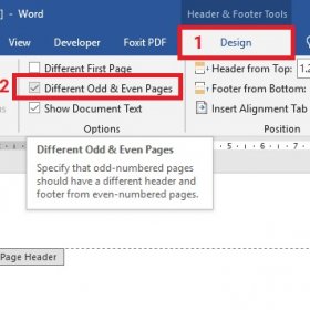 Header and Footer trong Word 2019 Cách tạo và xóa Header and Footer trong word