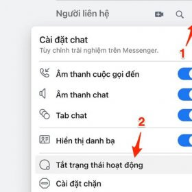 Cách tắt trạng thái hoạt động trên Facebook Messenger