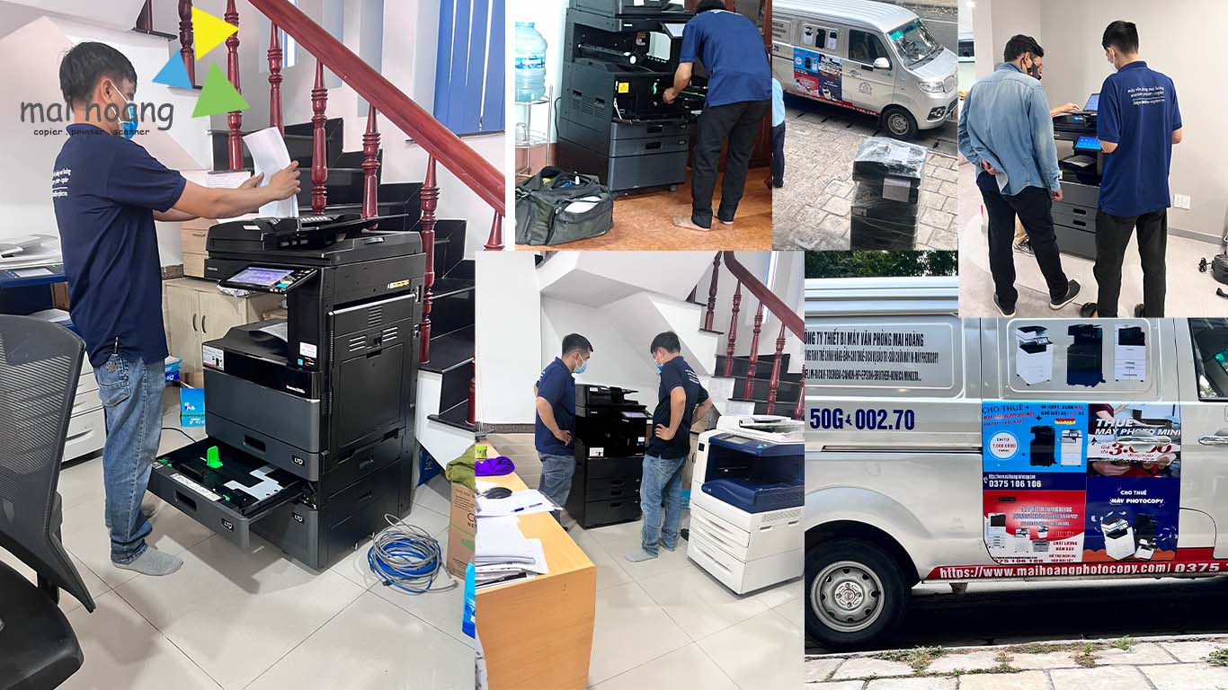 Cho thuê máy photocopy Long An giá rẻ, máy đời mới Ricoh, Canon, Toshiba. Miễn phí mực, bảo trì, hỗ trợ tận nơi nhanh chóng.