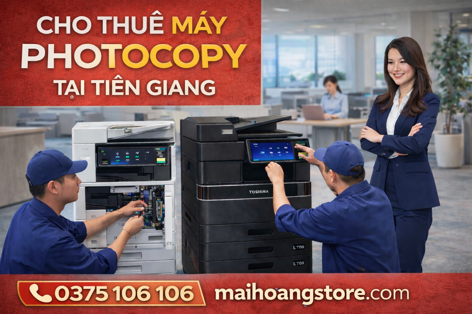 Dịch vụ cho thuê máy photocopy Tiền Giang là giải pháp tối ưu giúp doanh nghiệp tiết kiệm chi phí, sử dụng máy đời mới và đảm bảo hiệu suất công việc.