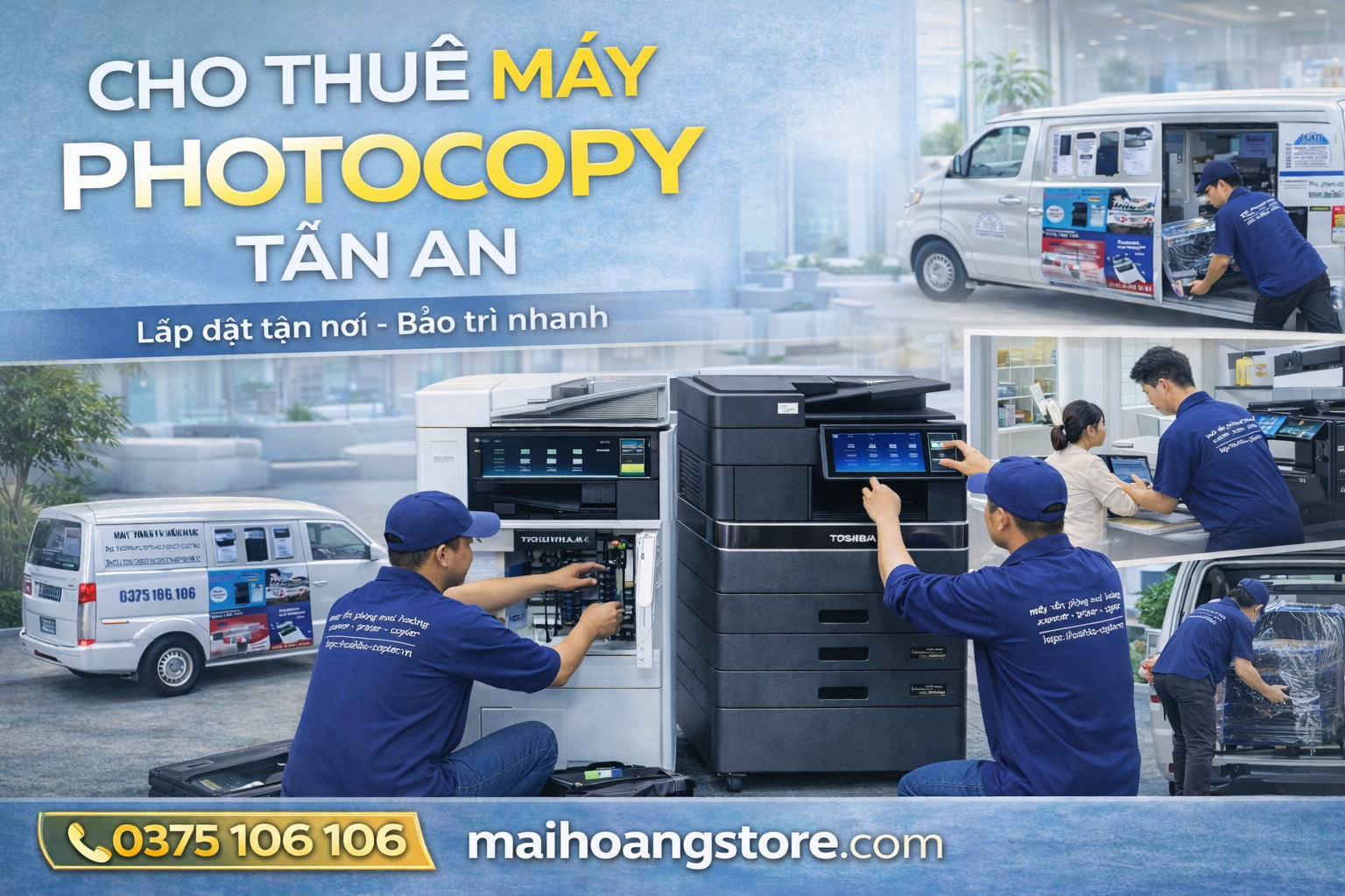 Cho Thuê Máy Photocopy Tân An Long An