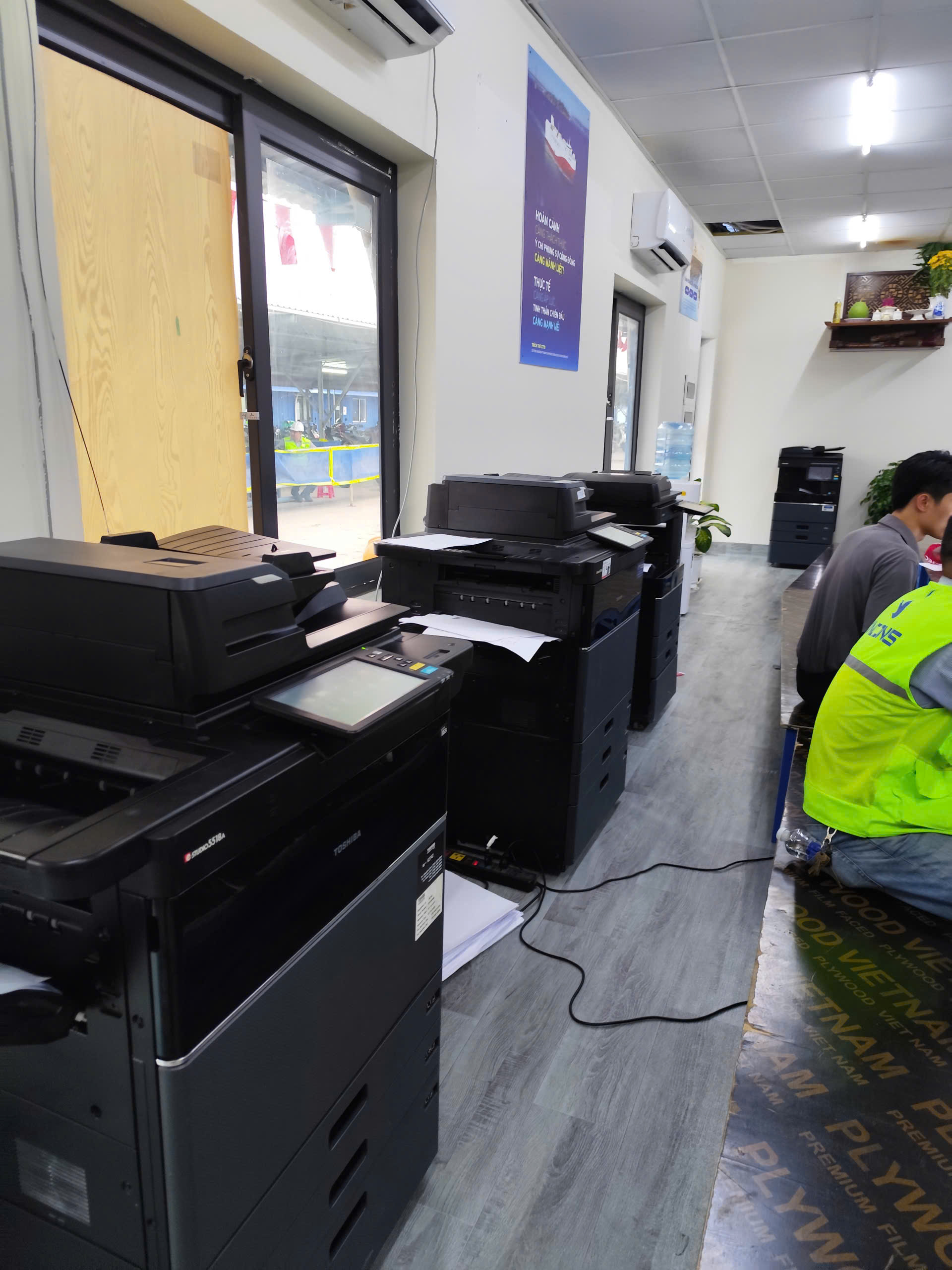 : Bàn giao máy Toshiba e-Studio chuyên in bản vẽ kỹ thuật tại dự án Hậu Nghĩa, Long An