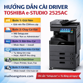 Hướng Dẫn Cài Đặt Driver Toshiba e-Studio 2525AC (2525AC / 3025AC / 3525AC / 4525AC / 5525AC / 6525AC)