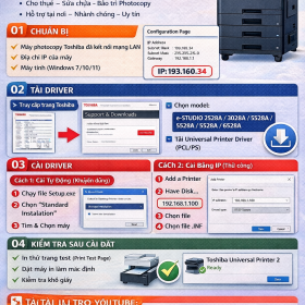 Hướng dẫn cài đặt driver Toshiba e-STUDIO 2528A/3028A/3528A/4528A/5528A/6528A