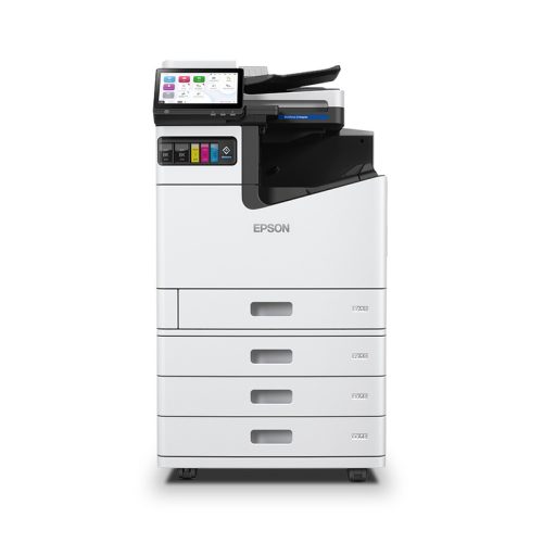 Ảnh dòng máy Epson AM-C10000 do hãng cung cấp; phụ kiện tùy cấu hình