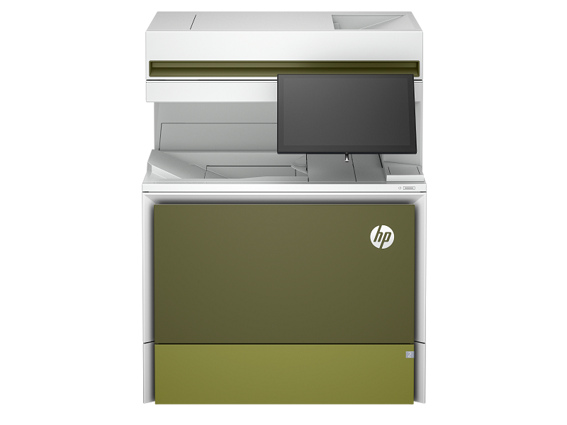 Ảnh dòng máy HP Color LaserJet Enterprise Flow MFP 6800zf do hãng cung cấp; phụ kiện tùy cấu hình