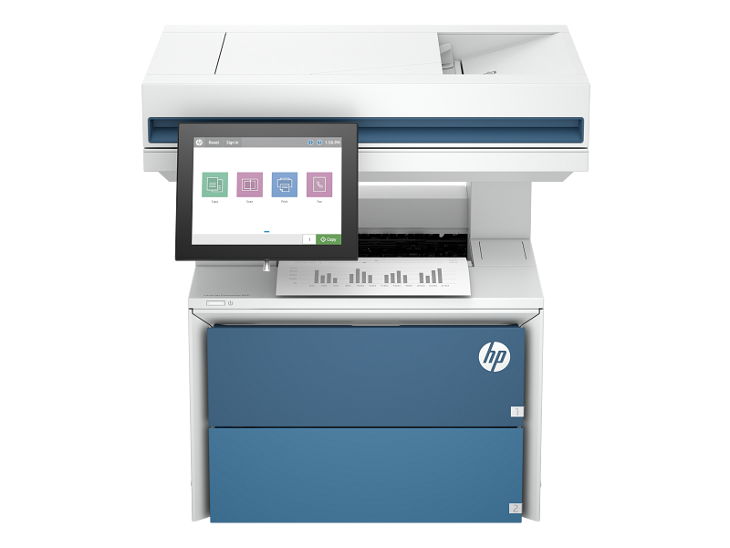Ảnh dòng máy HP LaserJet Enterprise MFP 5602dn do hãng cung cấp; phụ kiện tùy cấu hình