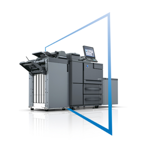 Ảnh dòng máy Konica Minolta AccurioPrint 2100 do hãng cung cấp; phụ kiện tùy cấu hình
