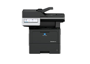 Ảnh dòng máy Konica Minolta bizhub 5021i do hãng cung cấp; phụ kiện tùy cấu hình