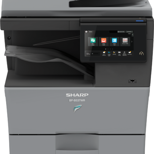 Ảnh dòng máy Sharp BP-B537WR do hãng cung cấp; phụ kiện tùy cấu hình