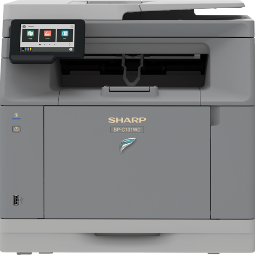 Ảnh dòng máy Sharp BP-C131WD do hãng cung cấp; phụ kiện tùy cấu hình