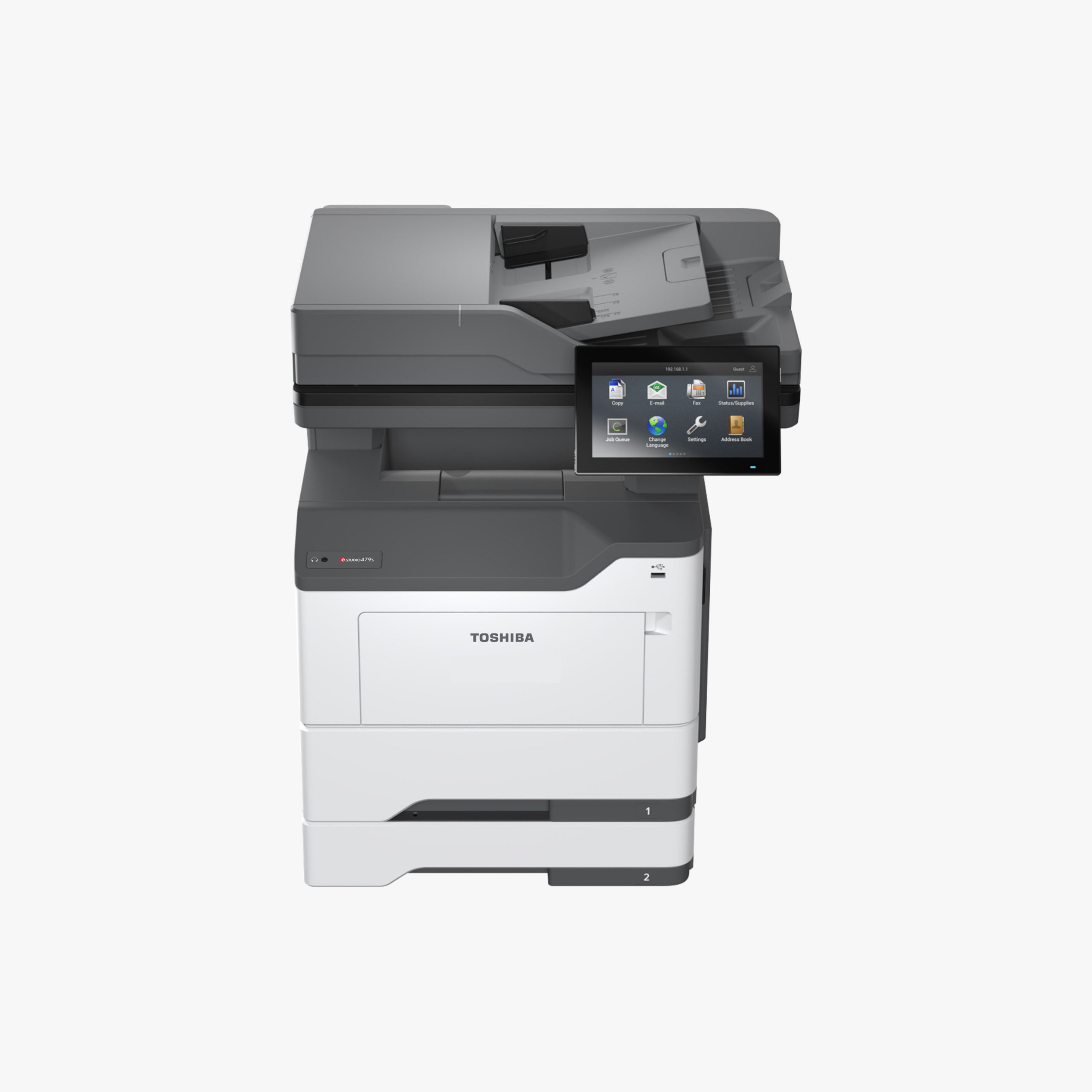Ảnh dòng máy Toshiba e-STUDIO479S do hãng cung cấp; phụ kiện tùy cấu hình