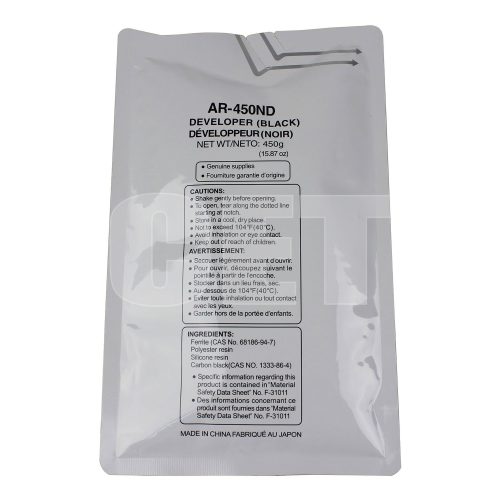 Gói bột từ tương thích Sharp AR450 CET8109, nhãn AR-450ND 450g; ảnh tham khảo từ Toner.am